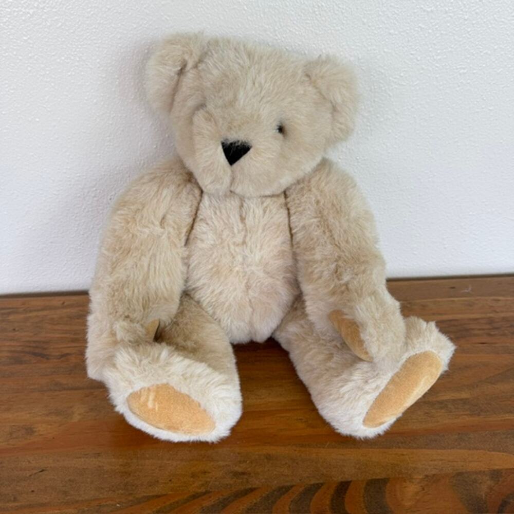 Authentic Vermont Teddy Bear Poseable Jointed Stuffed Bear